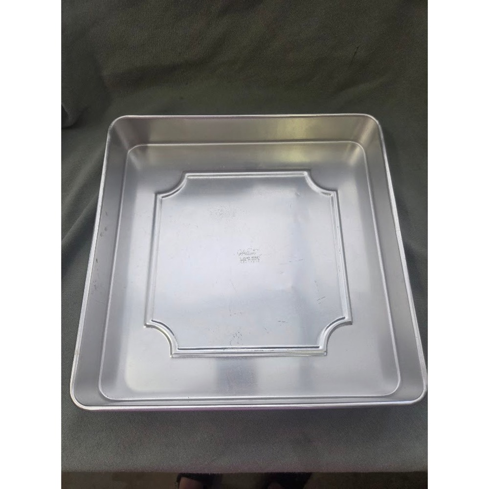 Wilton 1971 Vintage Square Aluminum Cake Pan 507-2210 Silver 12x12 KOREA